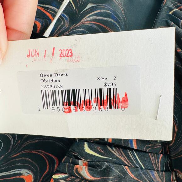 NEW Ulla Johnson Gwen dress in Obsidian Size 2 - Picture 8 of 13